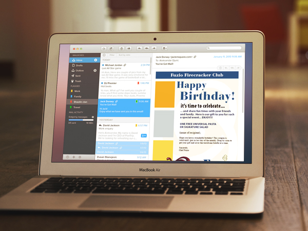 Email marketing Birth day