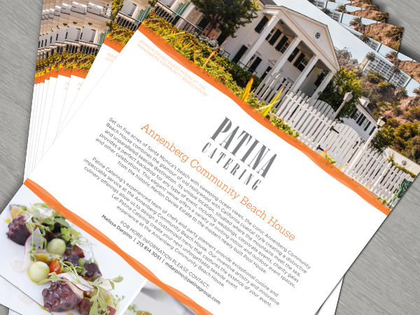 Patina Catering flyer